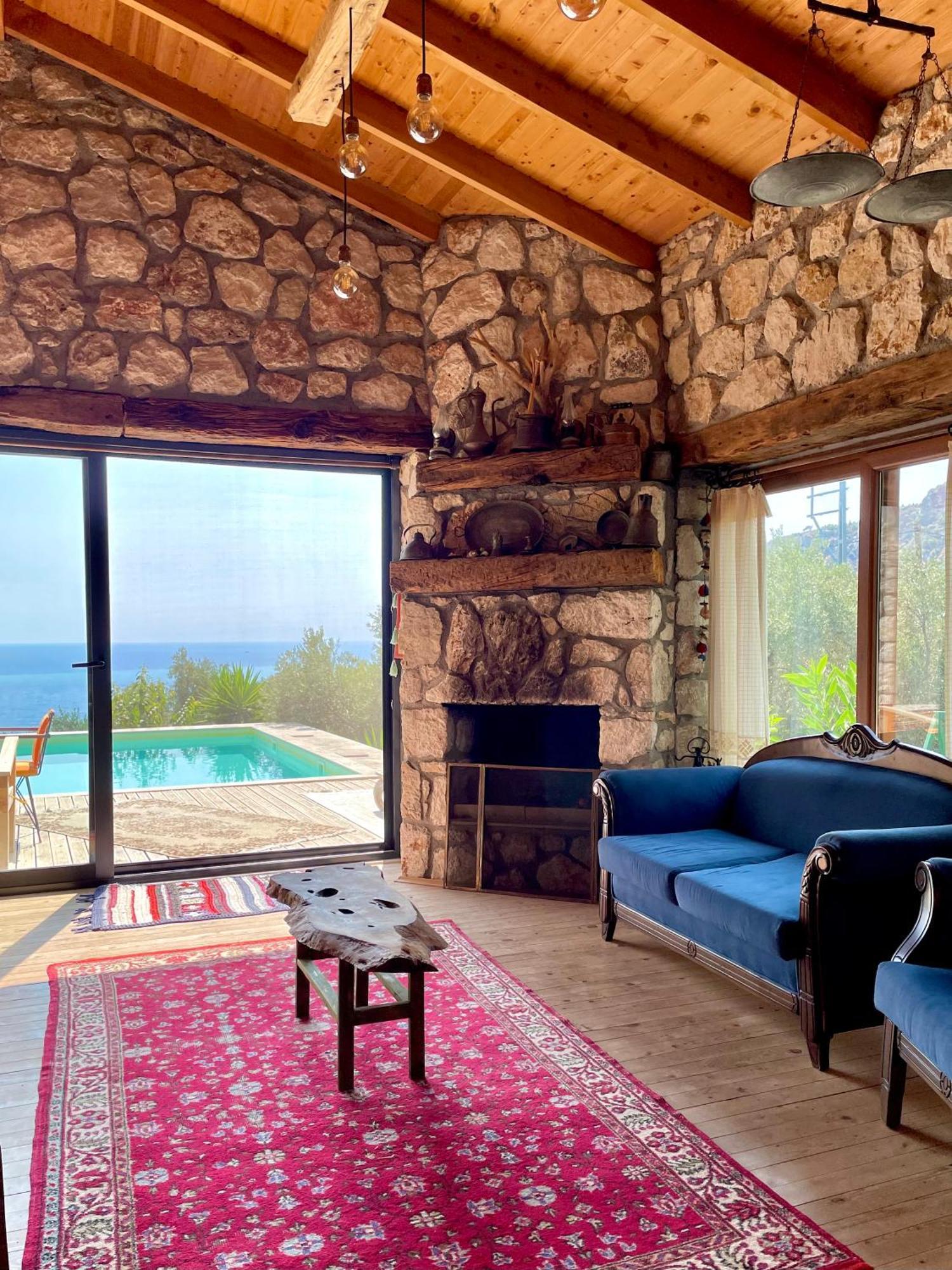 Shavilla Kalkan - Yali ' Da Korunakli 1+1 Villa Patara Exteriör bild